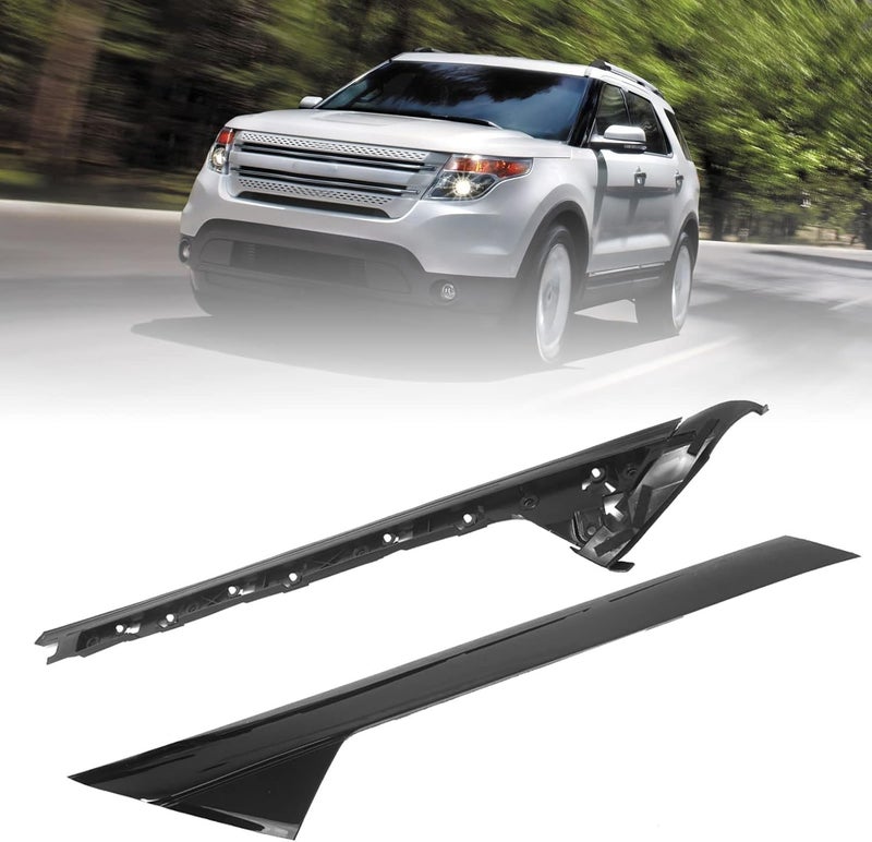 Goopool طقم تزيين عمود الزجاج الأمامي الجانبي الأيسر متوافق مع فورد إكسبلورر 2011-2019 بدلاً من: 926-450، BB5Z7803137AA، BB5Z7803145AA - Image 4